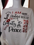 I AM short sleeve T-Shirt-Affirmation T-Shirt for Positive Mindset