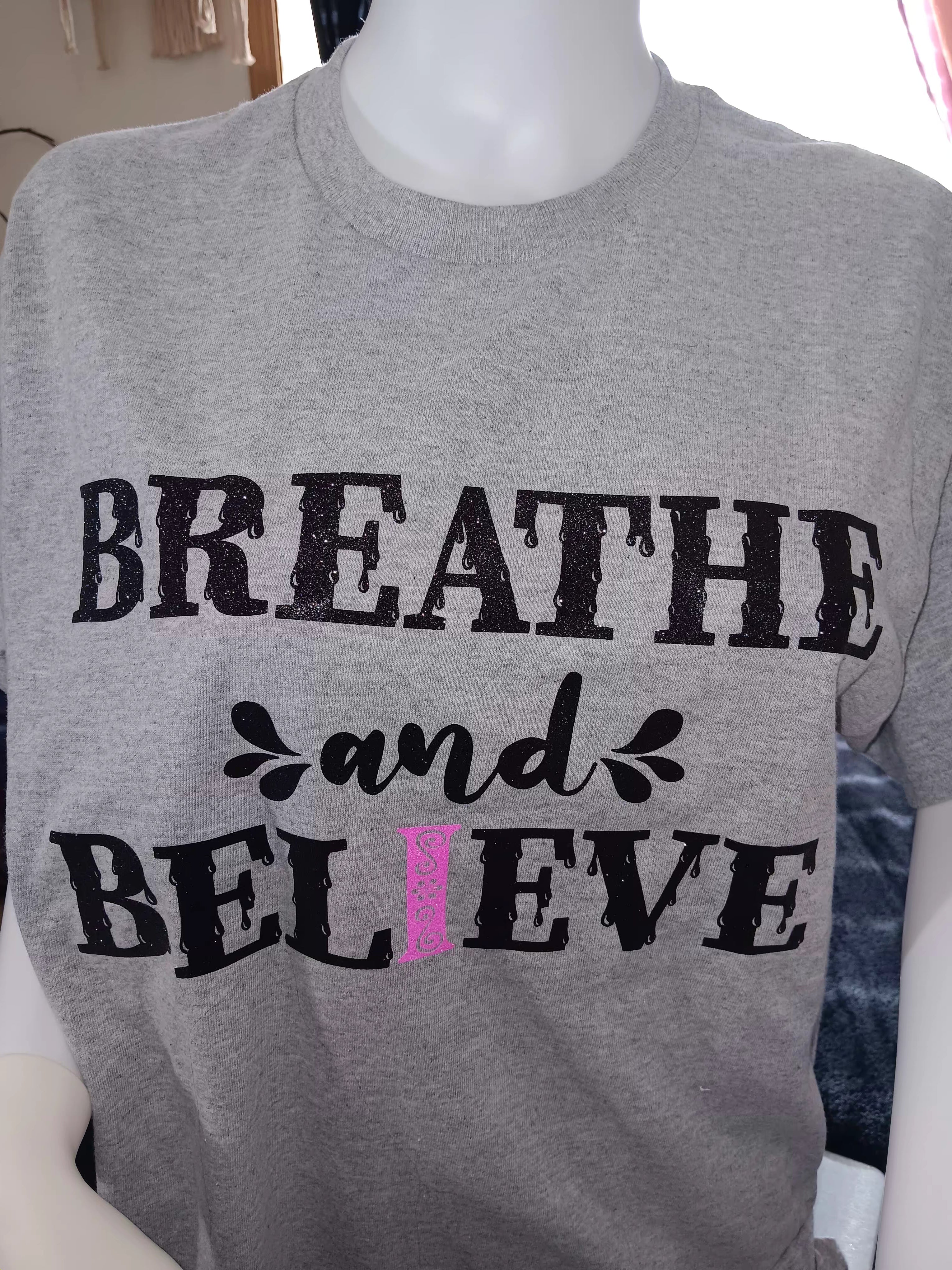 "I" Breathe & Believe Short sleeve T-Shirt