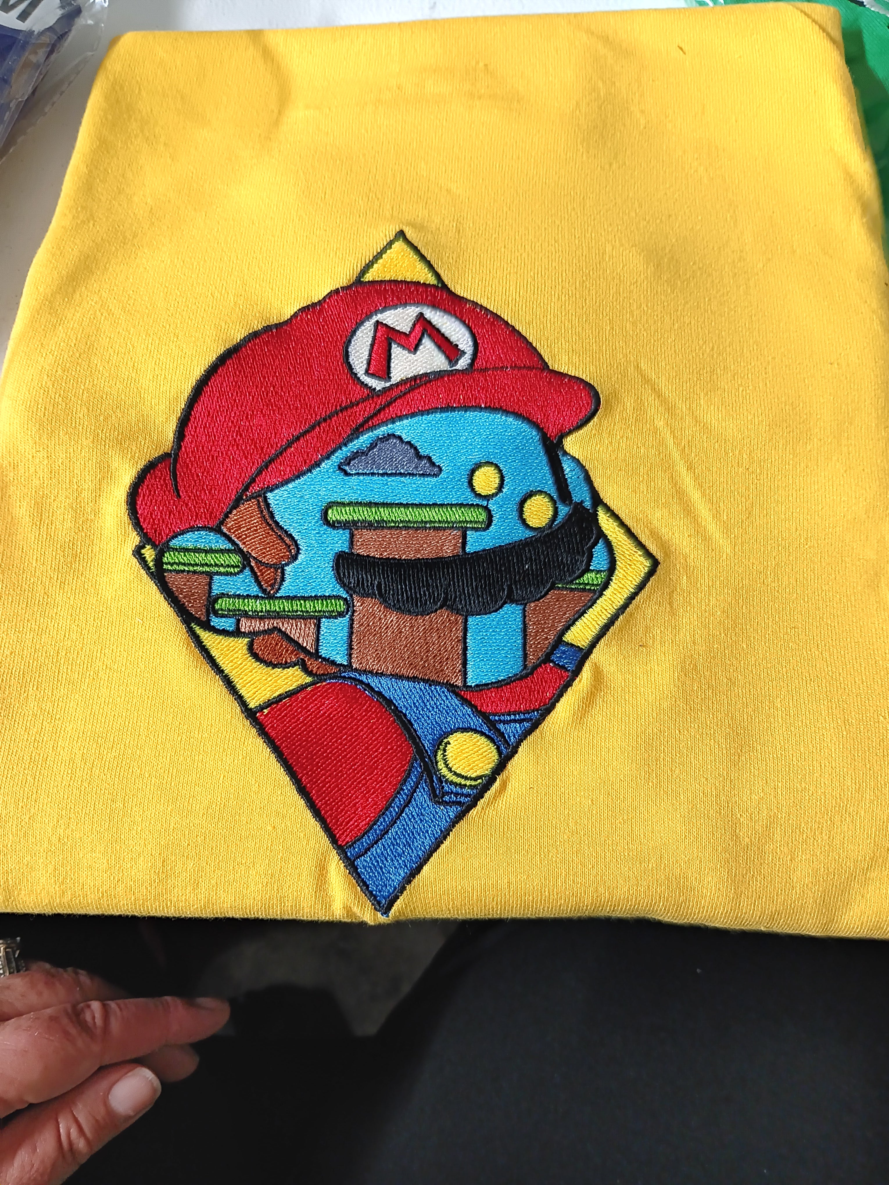 Mario Bros Embroidered T-Shirt