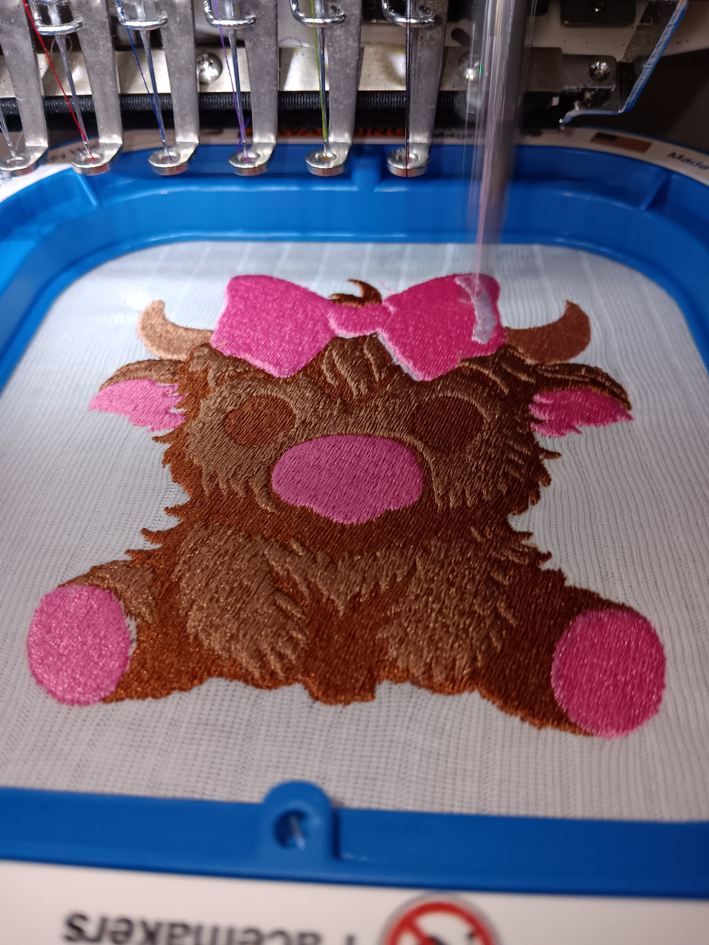 Highland cow baby onesie