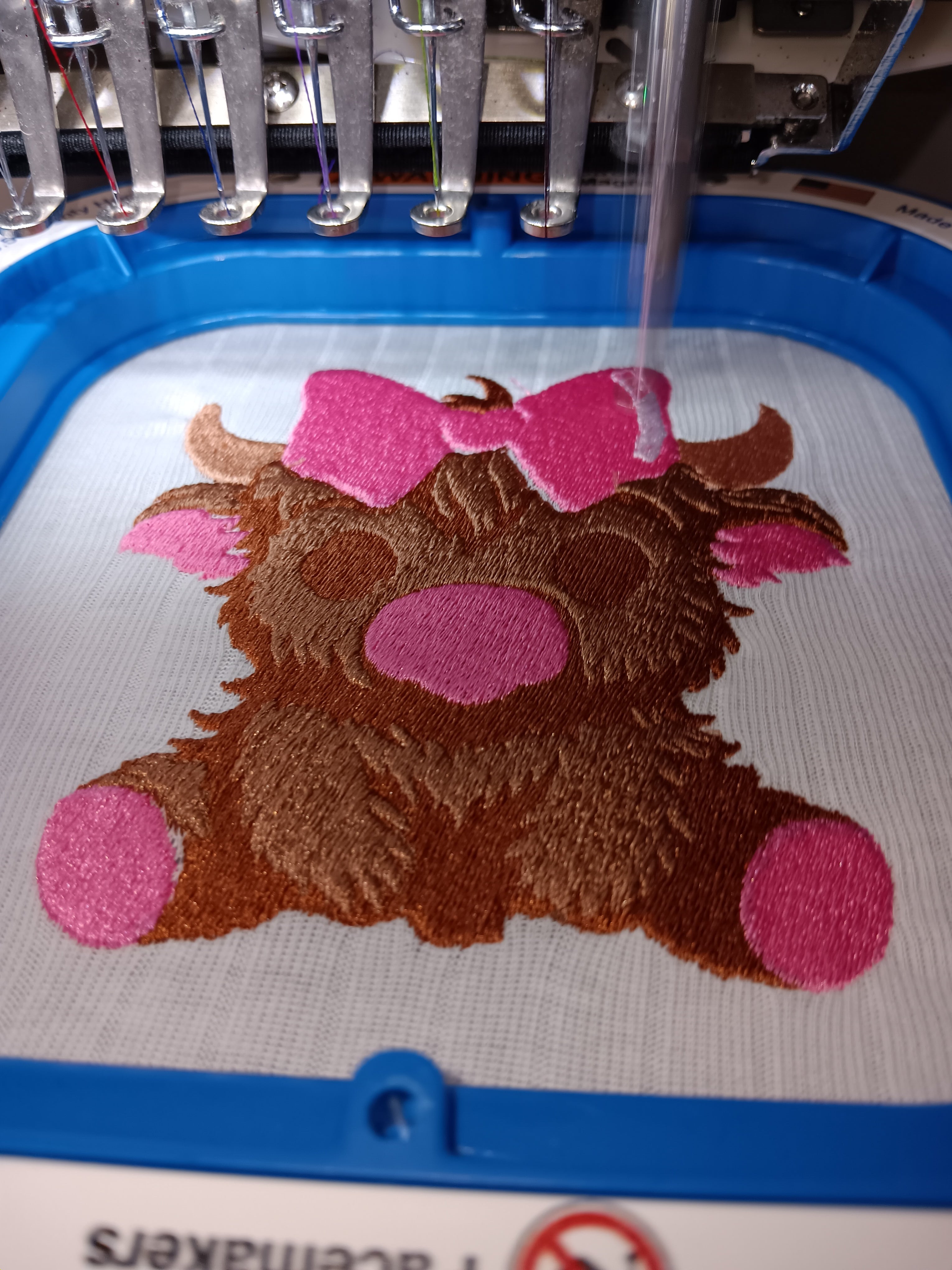 Highland cow baby onesie