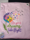 Let Your Dreams Take Flight Motivational T-Shirt