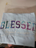 Blessed Beyond Measure Motivational Applique T-shirt
