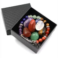 Healing Gemstone Chakra Bracelet & Pocket Stones Set